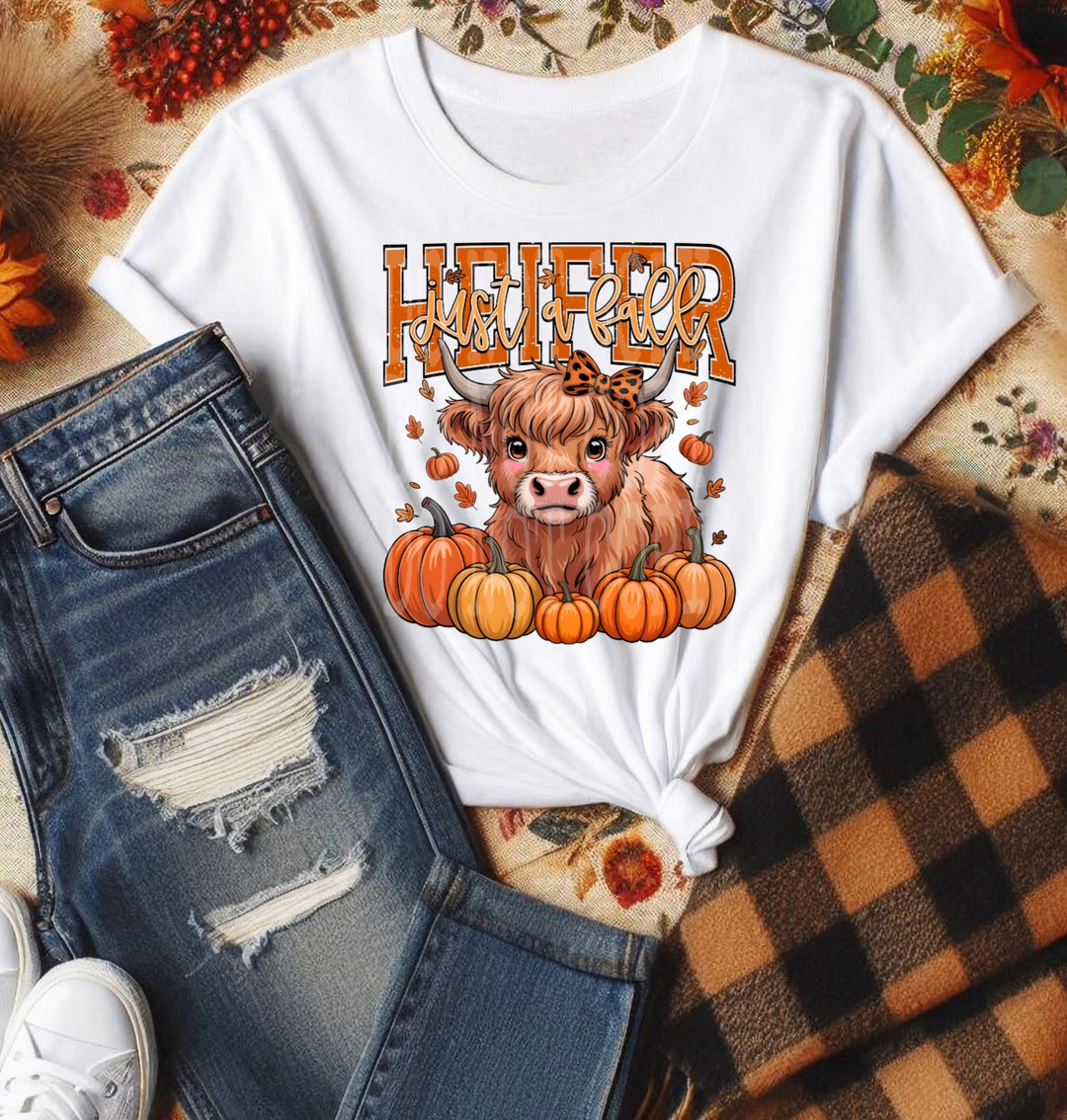 Just a Fall Heifer DTF Print