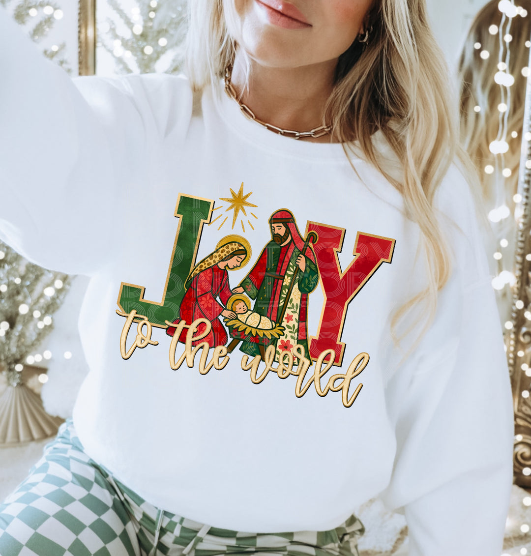 Joy to the World DTF Print