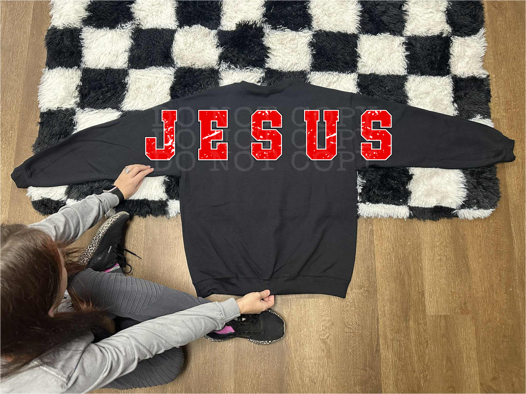 JESUS Back DTF Print