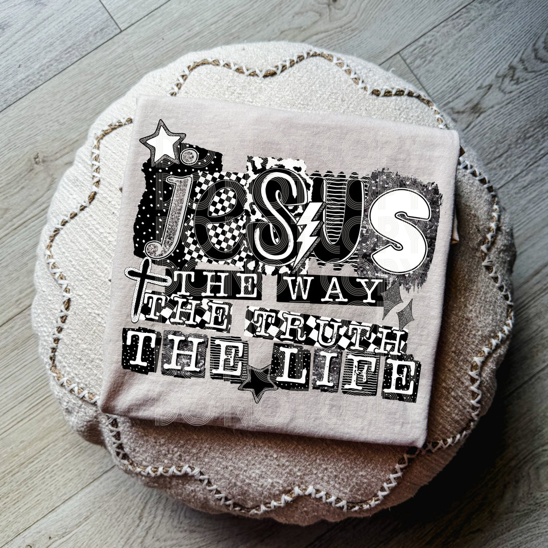 Jesus the Way the Truth DTF Print