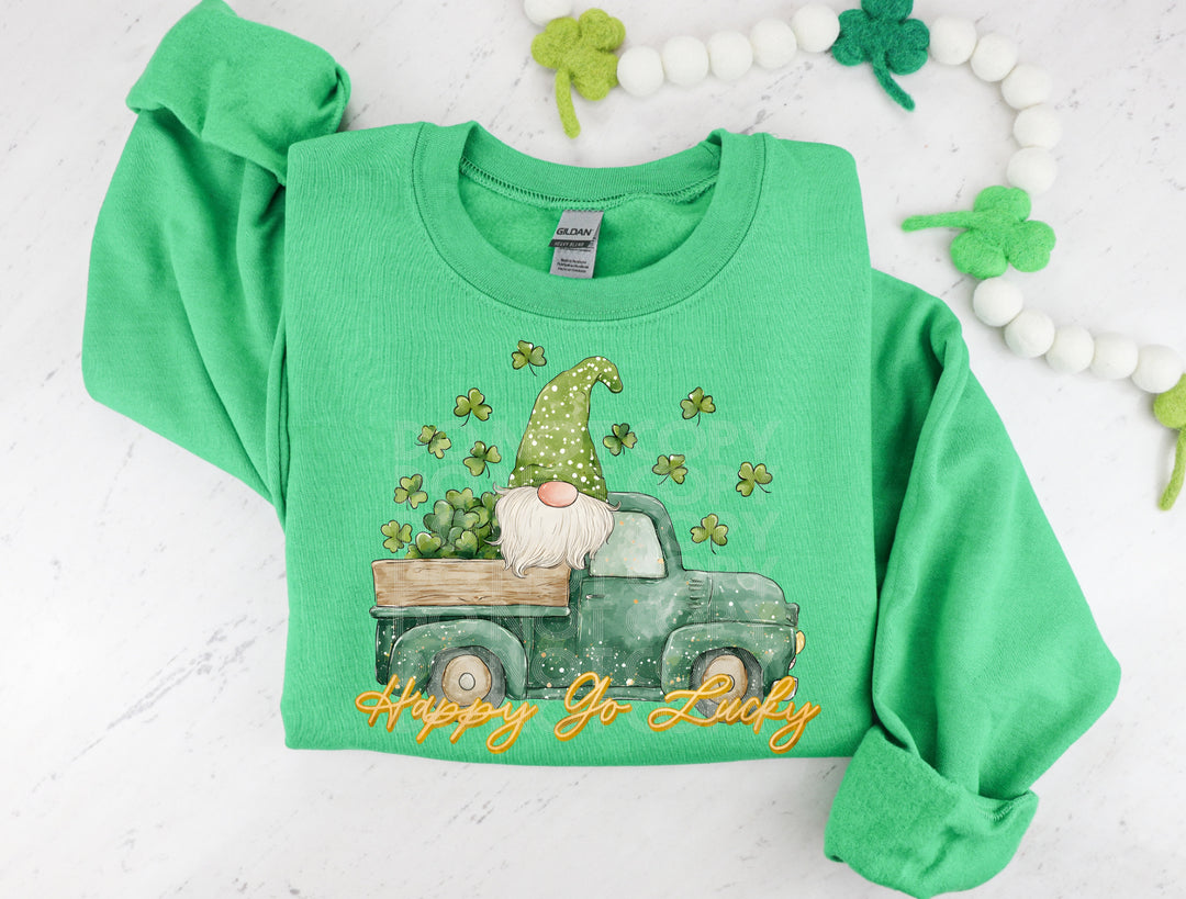 Happy Go Lucky Gnome DTF Print