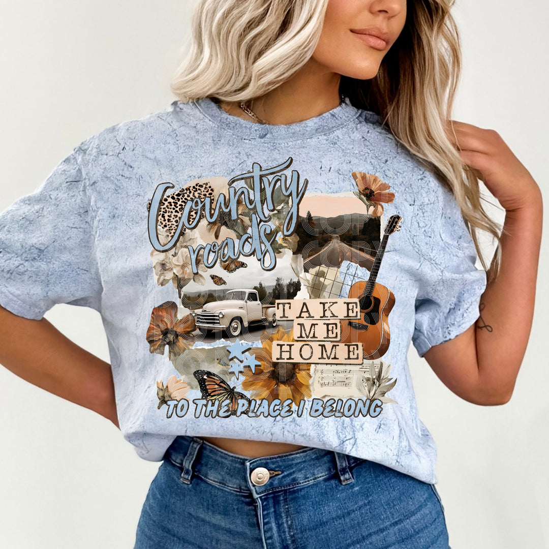 Country Roads DTF Print