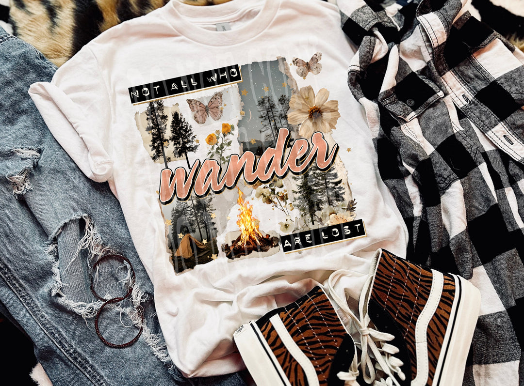 Not All Who Wander DTF Print