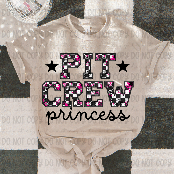 Pit Crew Princess DTF Print