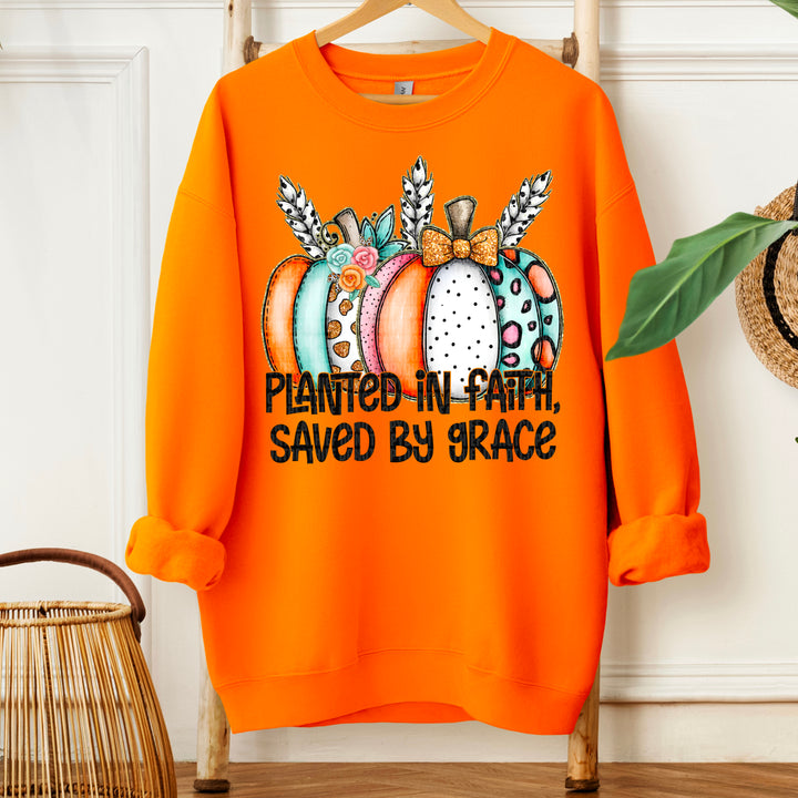 Planted In Faith Saved By Grace DTF Print