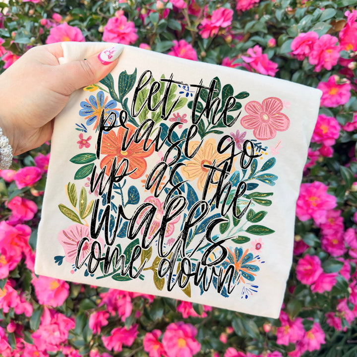 Praise Up Walls Down DTF Print