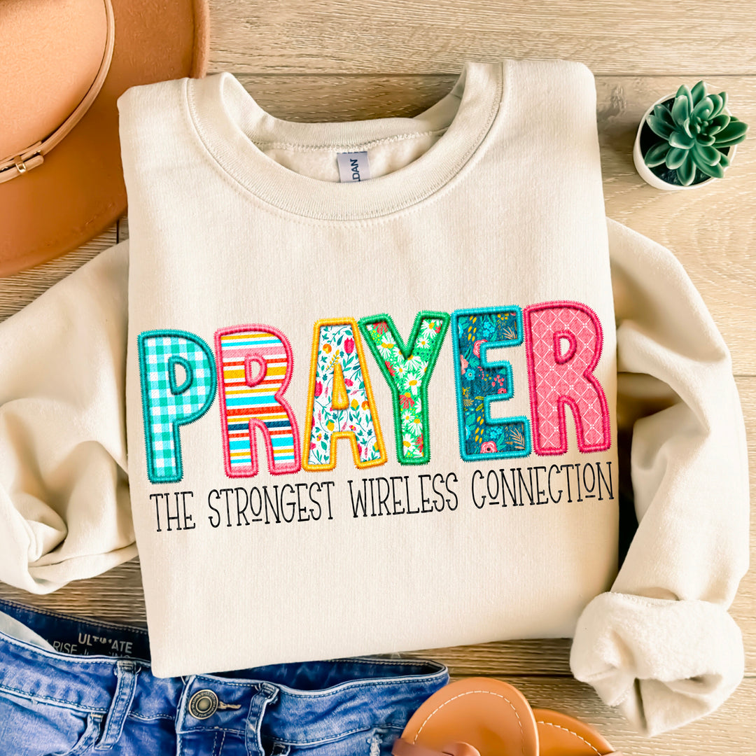 Prayer Strongest Wireless Connection DTF Print