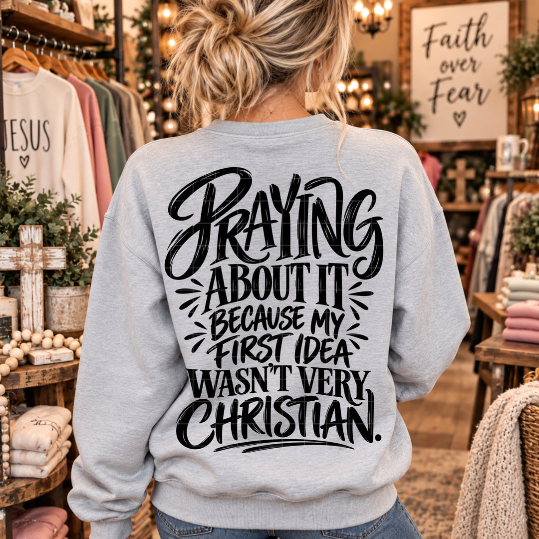 Pray About It DTF Print