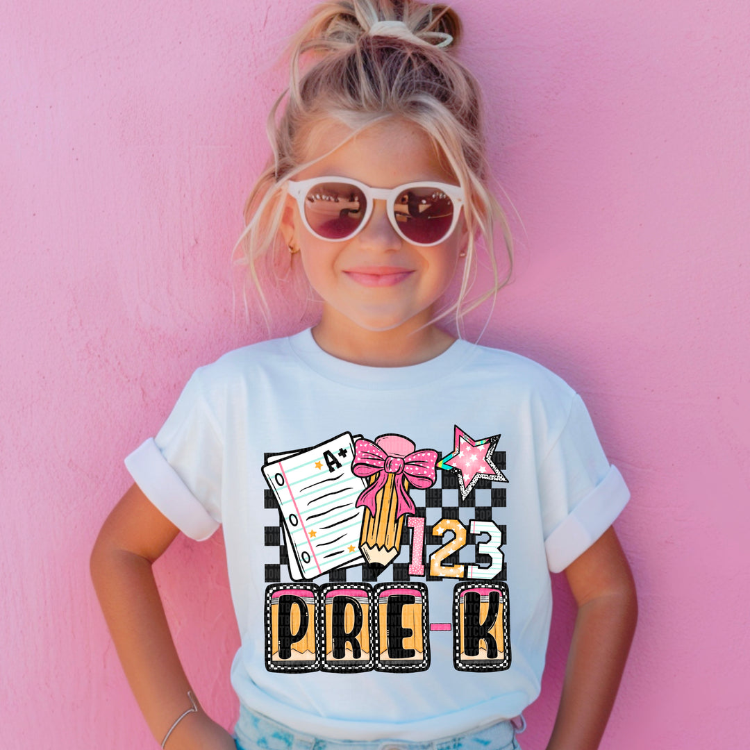 Grade School Checkered Collection DTF Print