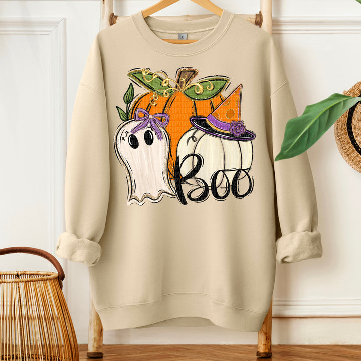Pumpkin Ghost Boo DTF Print
