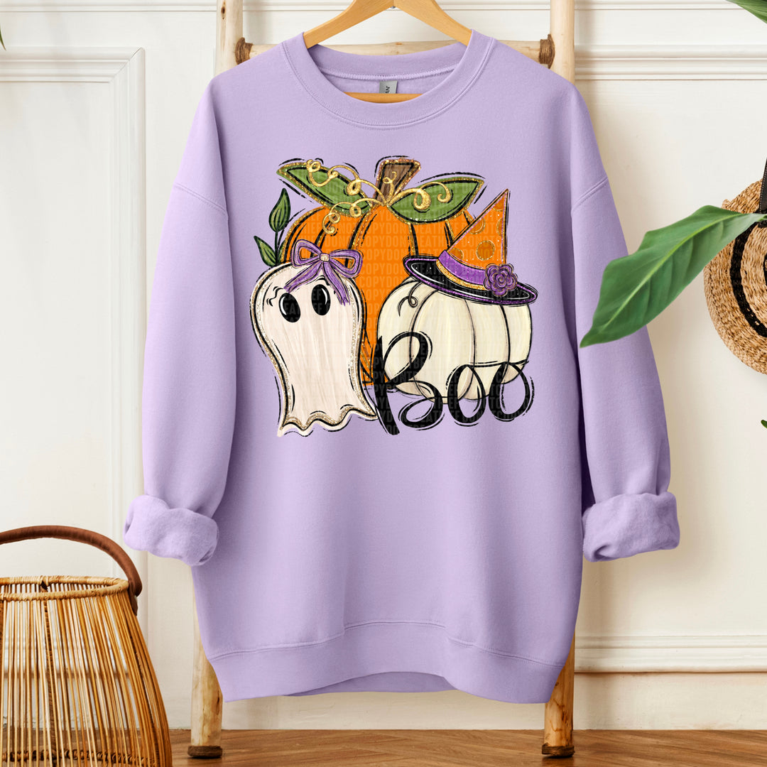 Pumpkin Ghost Boo DTF Print