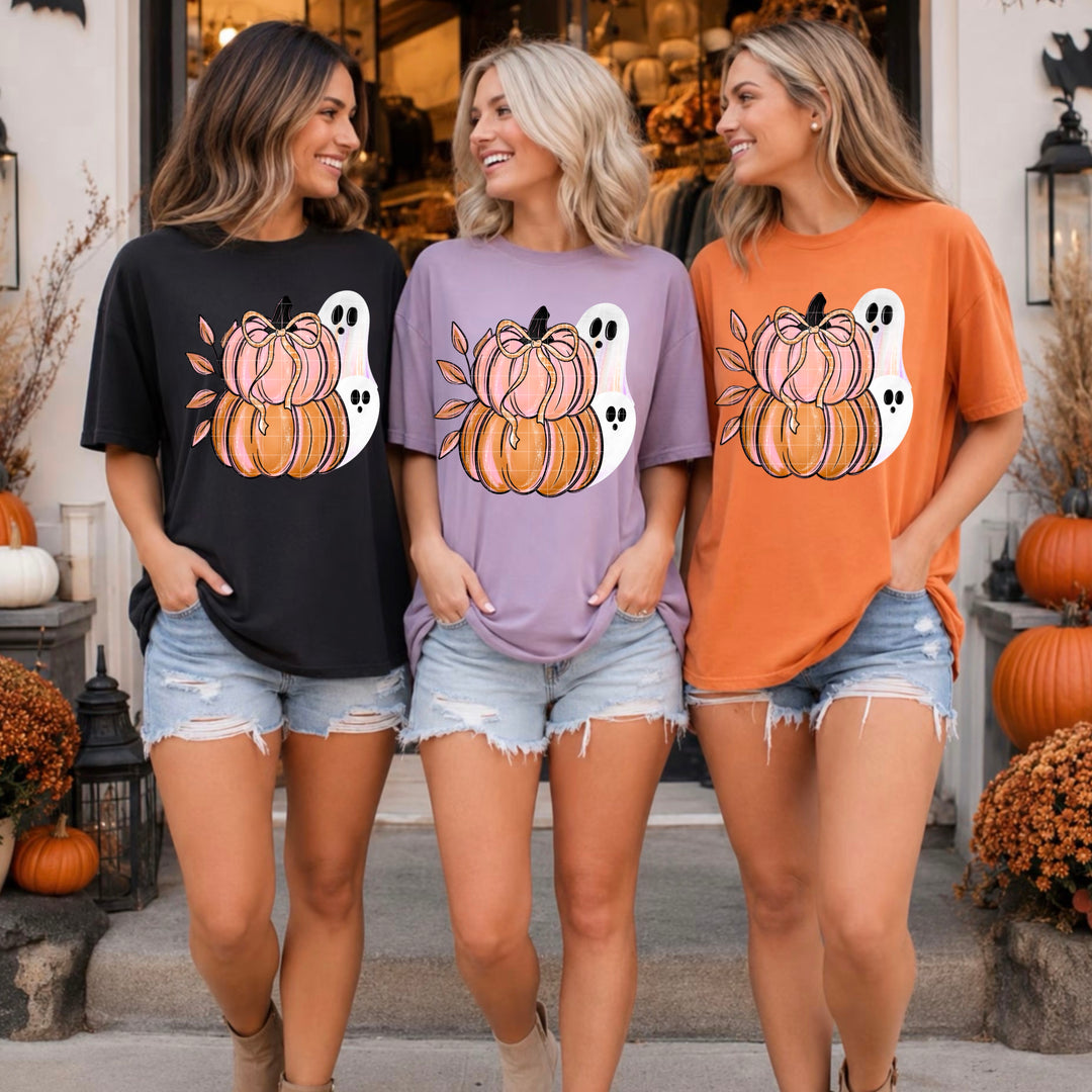 Pumpkins And Ghosts DTF Print