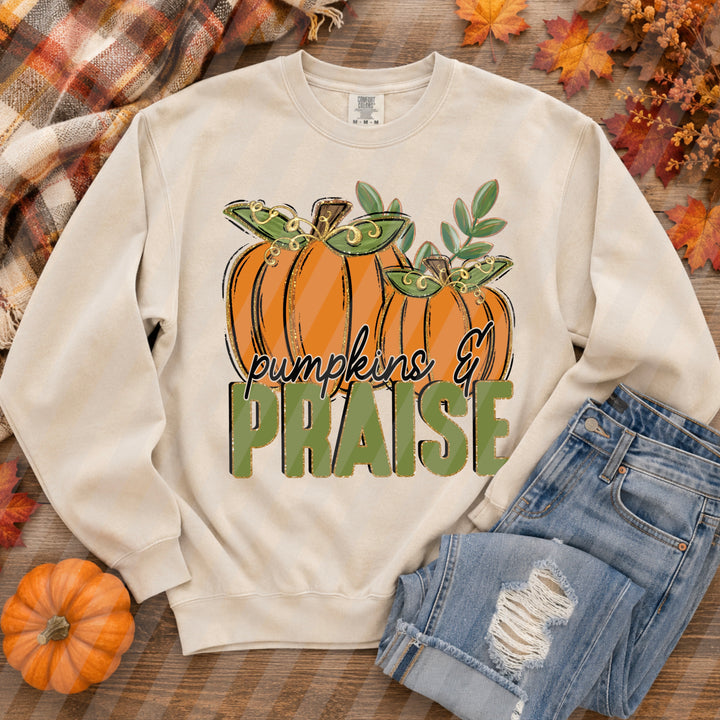 Pumpkins And Praise DTF Print
