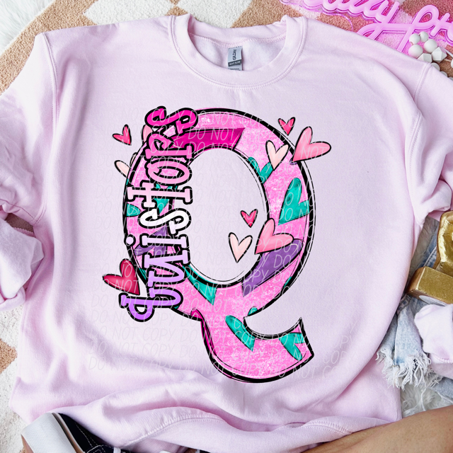 Valentine's Day Mascots DTF Print