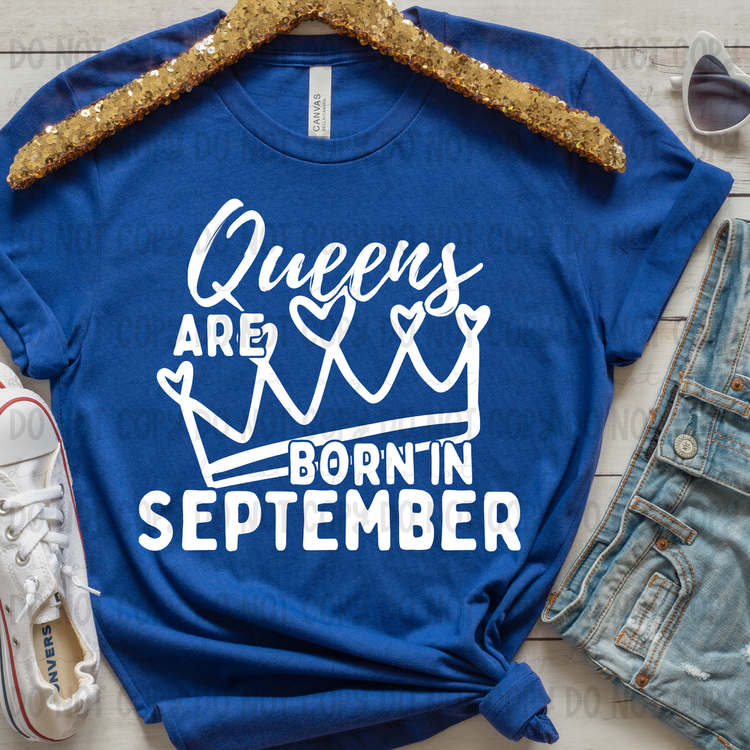 Queens are Born in September DTF Print