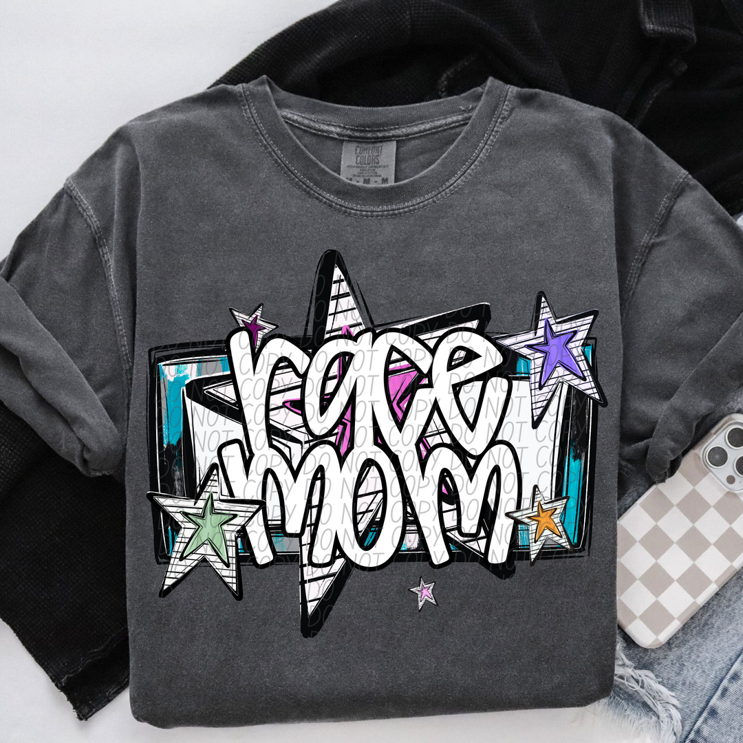 Bright Stars Sports Mom DTF Print