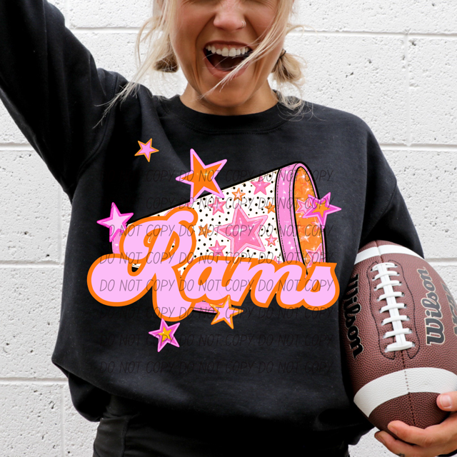 Pink Cheer DTF Print