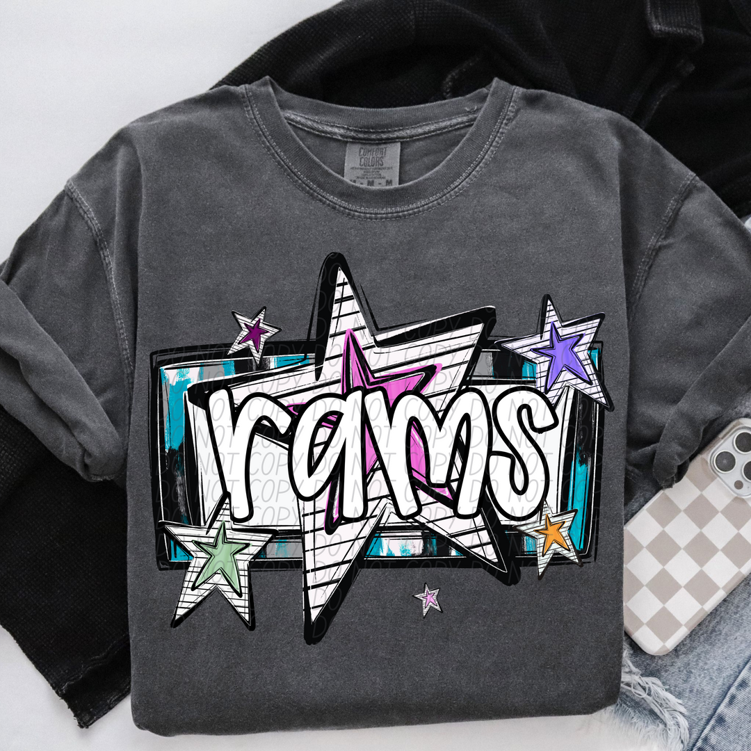 Bright Stars Mascots Youth DTF Print