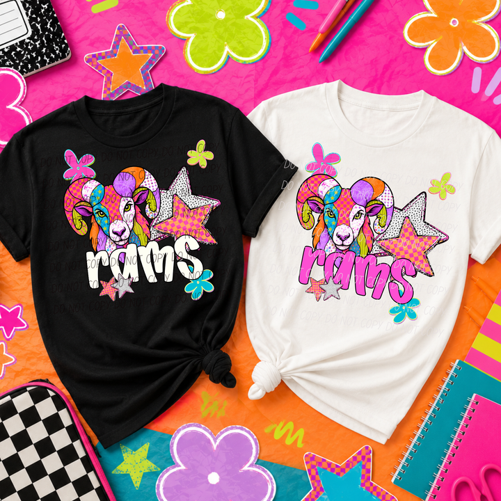 Pattern Pop Mascots DTF Print