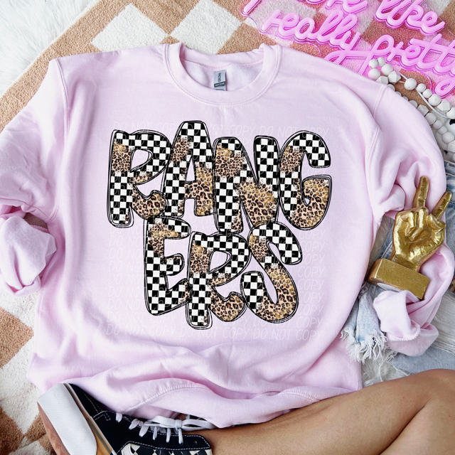 Leopard Checker School Spirit A-R DTF Print