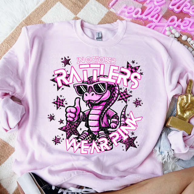 In October We Wear Pink - Mascots DTF Print