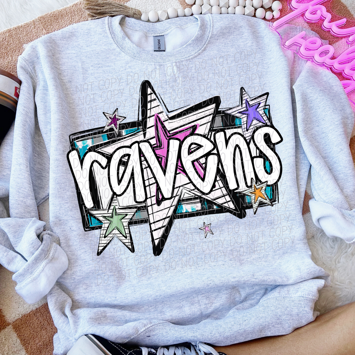 Bright Stars Mascots Youth DTF Print