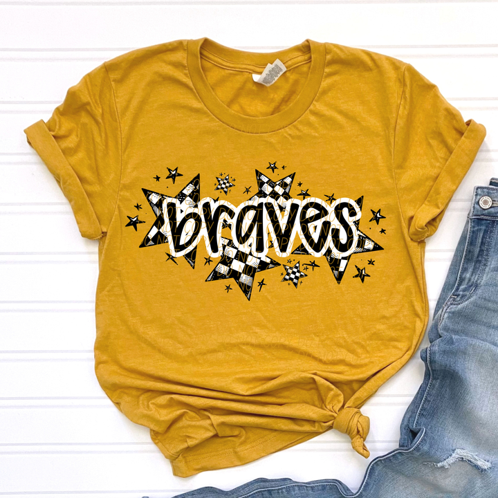 Checker Stars Mascots Youth DTF Print