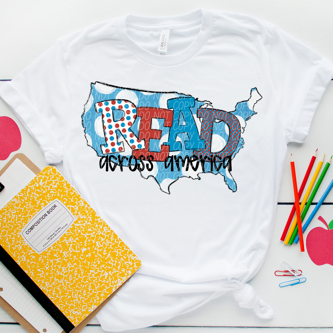 Read Across America DTF Print