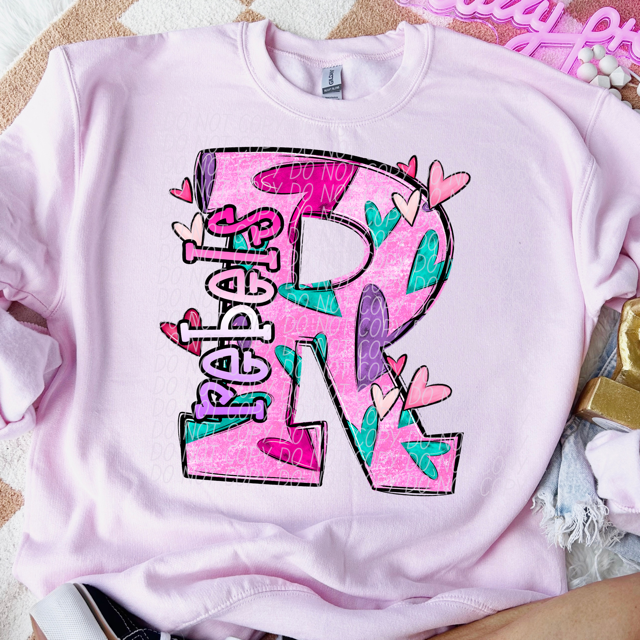 Valentine's Day Mascots DTF Print