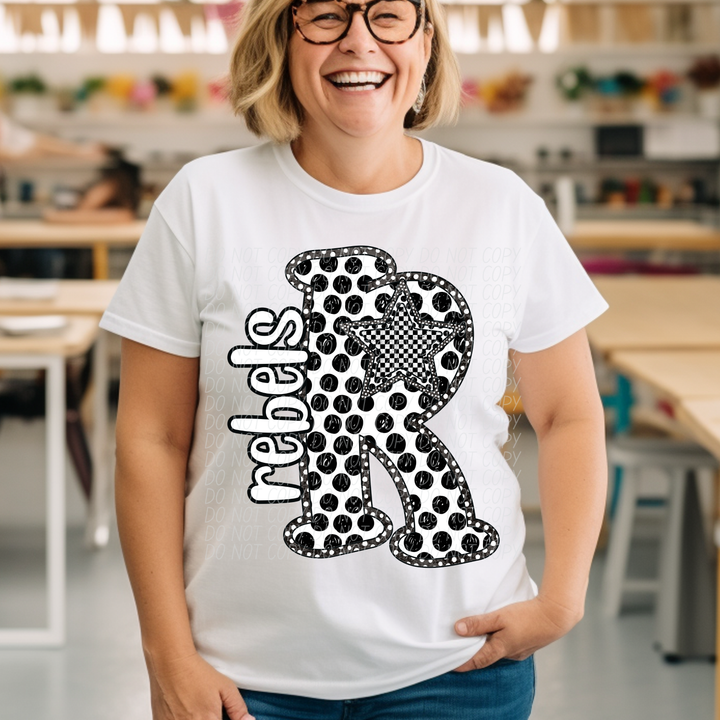 Polka Dot Mascots Youth DTF Print