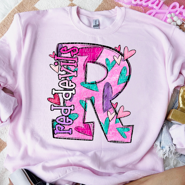 Valentine's Day Mascots DTF Print