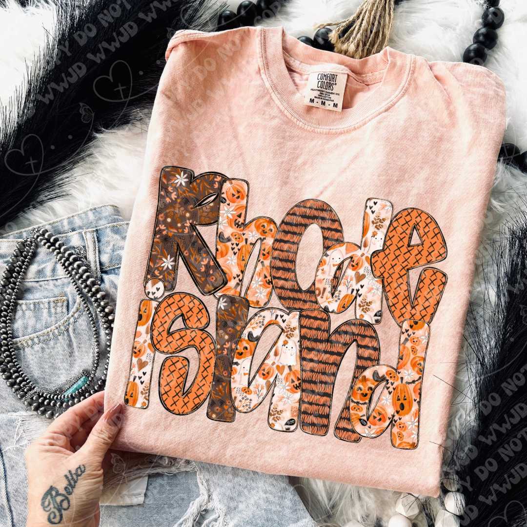 State Pumpkin Alpha DTF Print