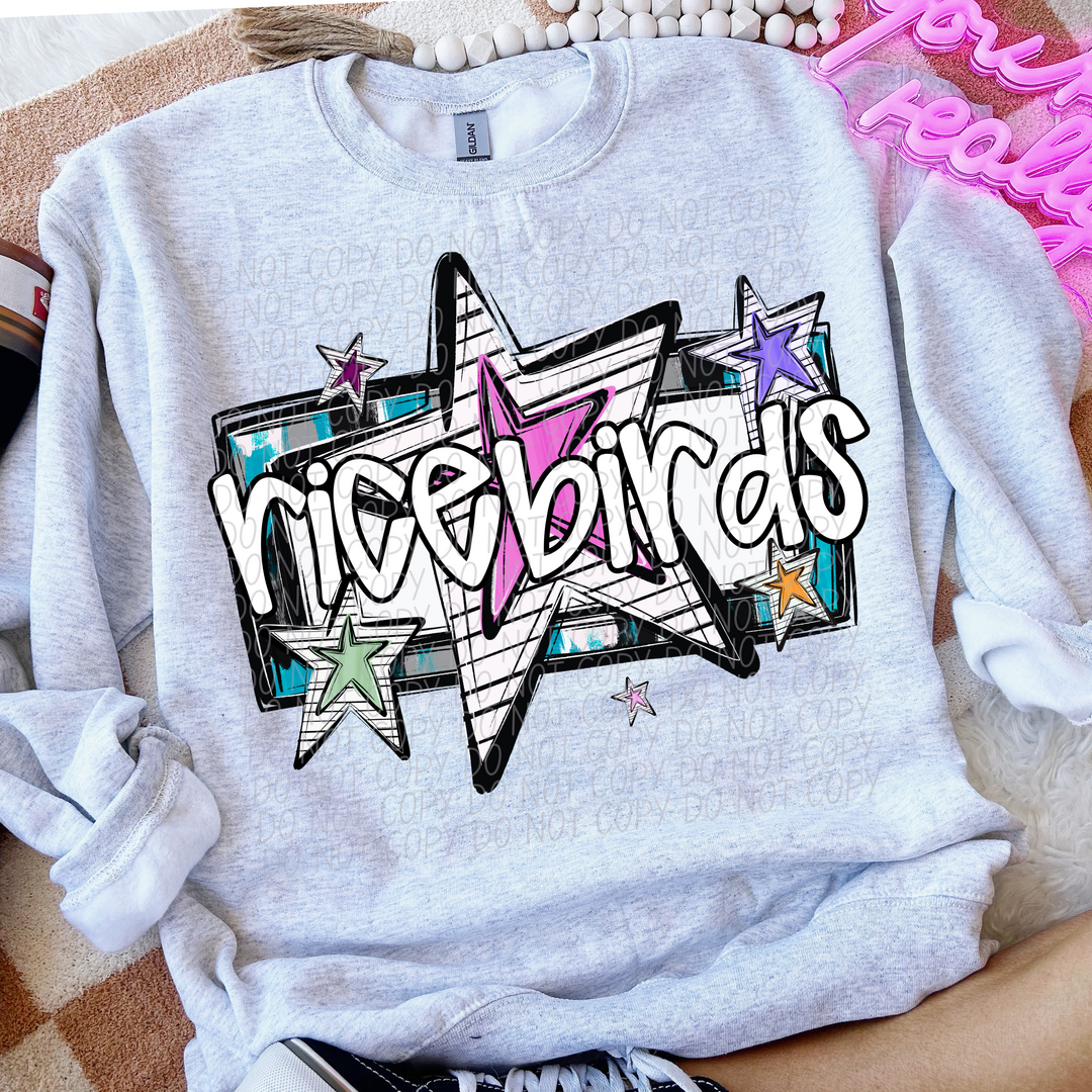 Bright Stars Mascots Youth DTF Print