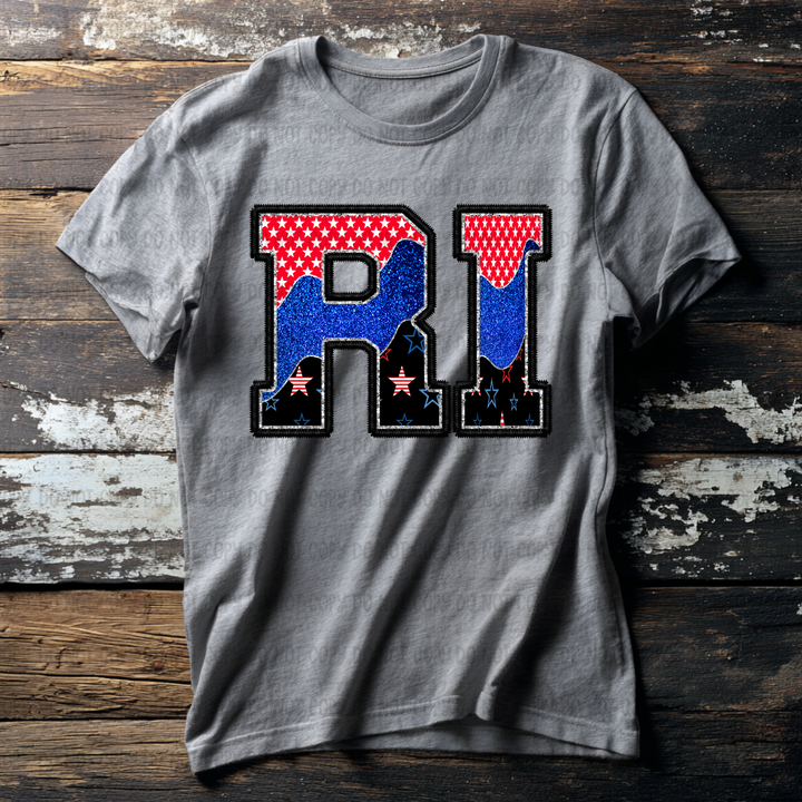 Patriotic States DTF Print