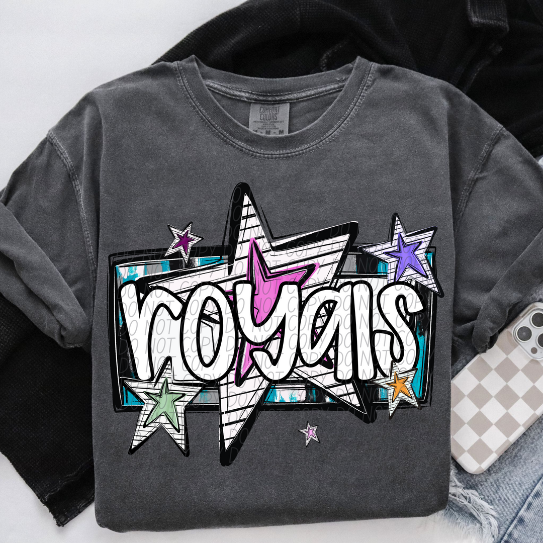 Bright Stars Mascots Youth DTF Print