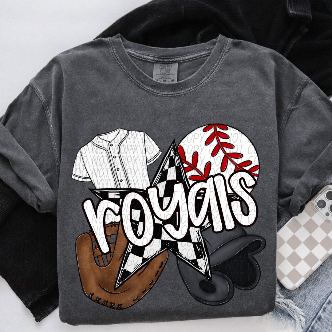 Baseball Mascots DTF Print