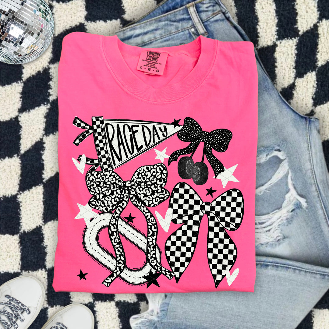 Race Day Bows DTF Print