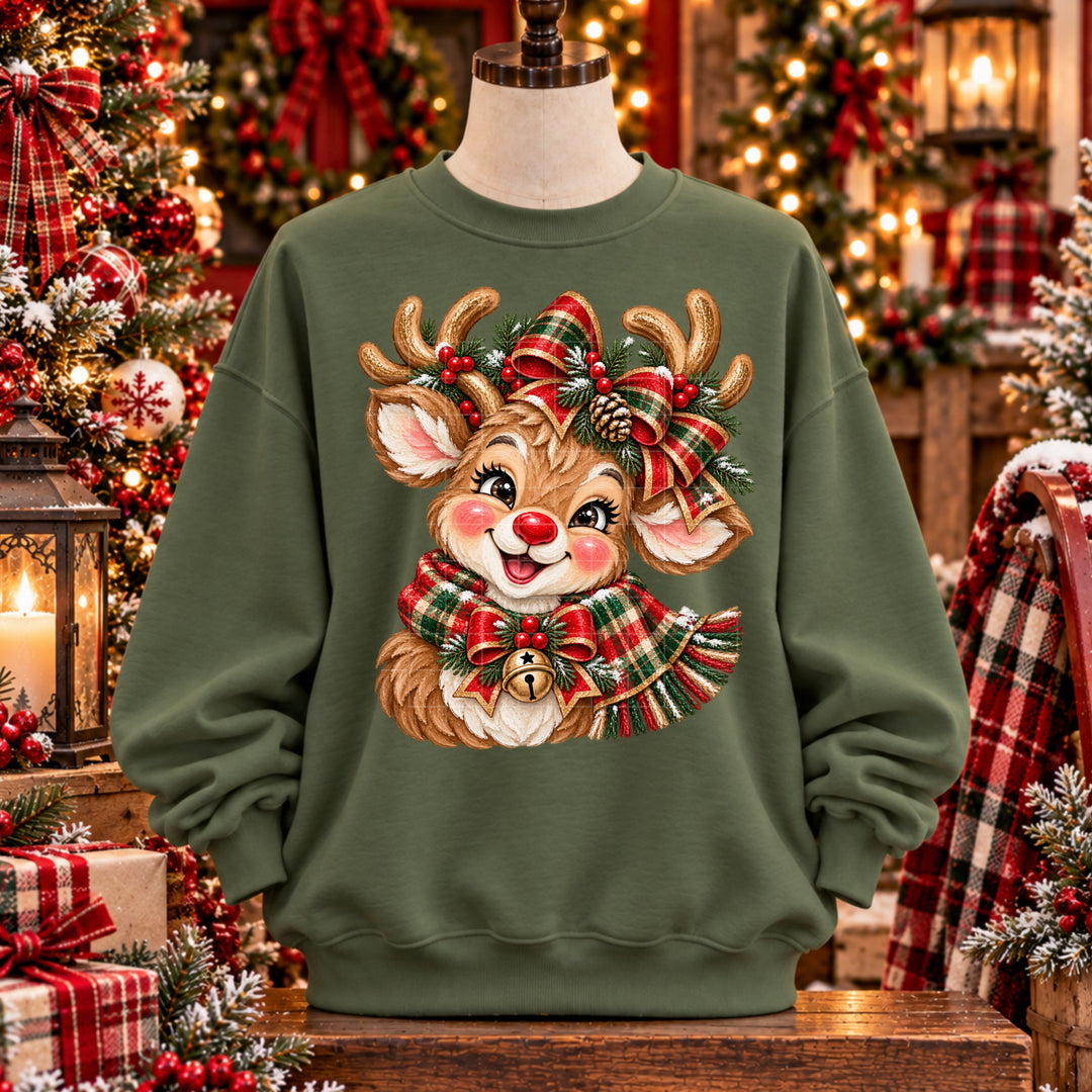 Reindeer Head DTF Print