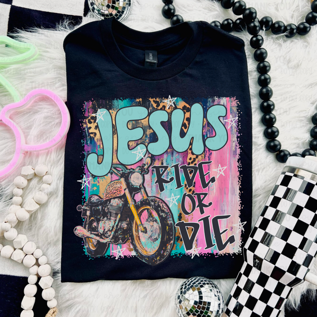Jesus Ride or Die DTF Print
