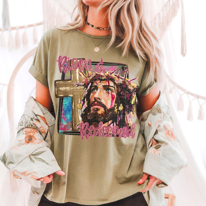 Risen And Redeemed DTF Print