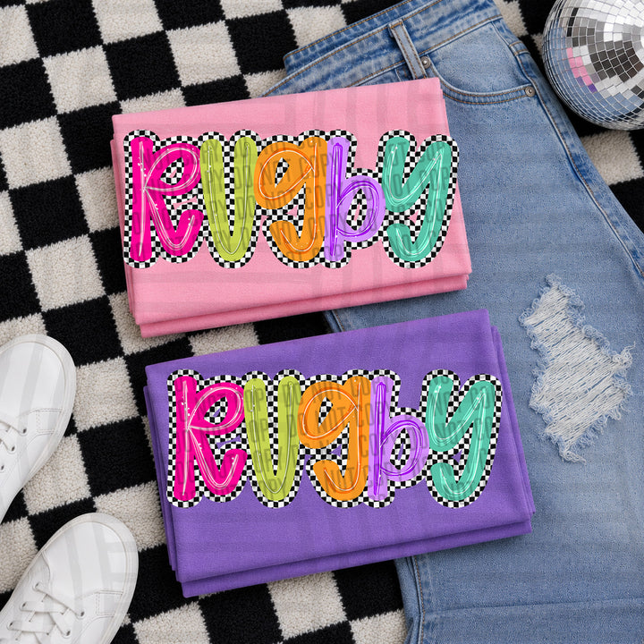 Simply Checkered Sports DTF Print