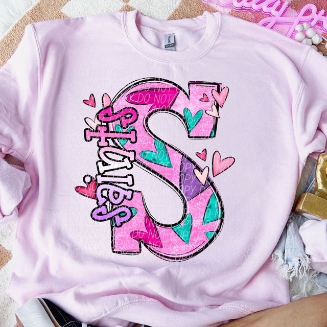 Valentine's Day Mascots DTF Print