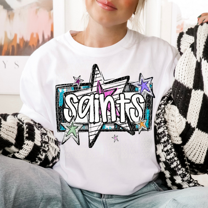 Bright Stars Mascots Youth DTF Print