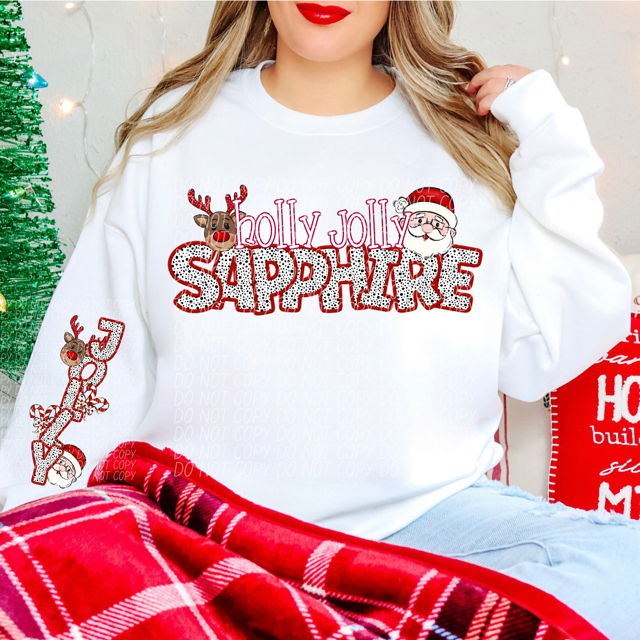 Holly Jolly Mascots DTF Print