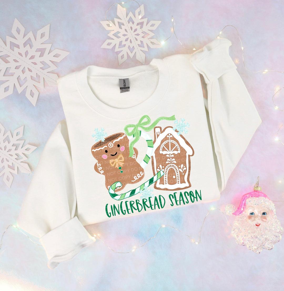 Gingerbread Season DTF Print