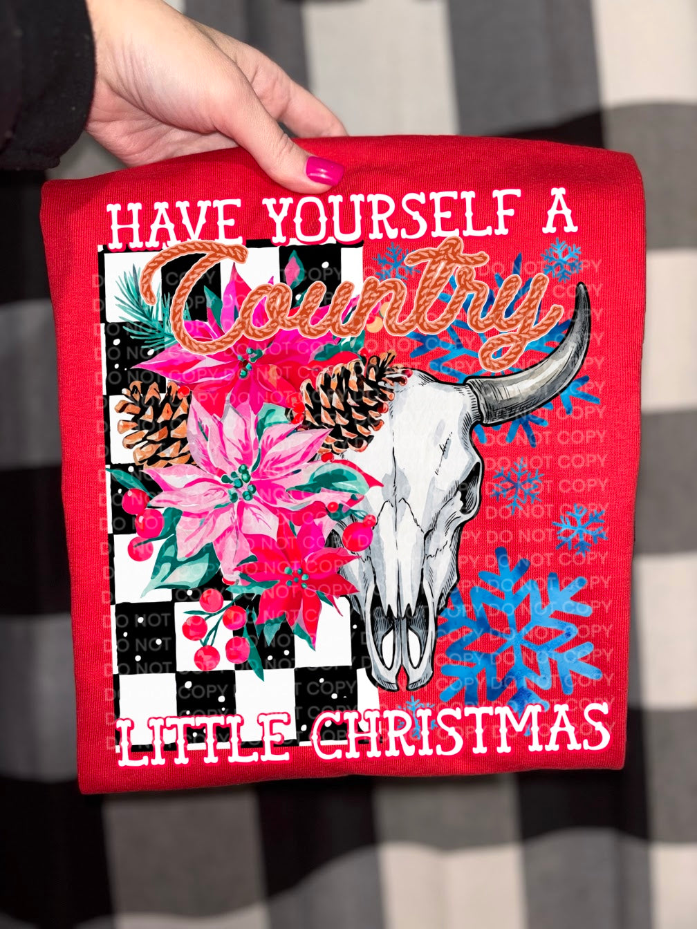 Have Yourself A Country Little Christmas DTF Print