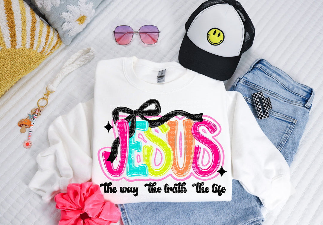 Jesus The Way The Truth The Life DTF Print