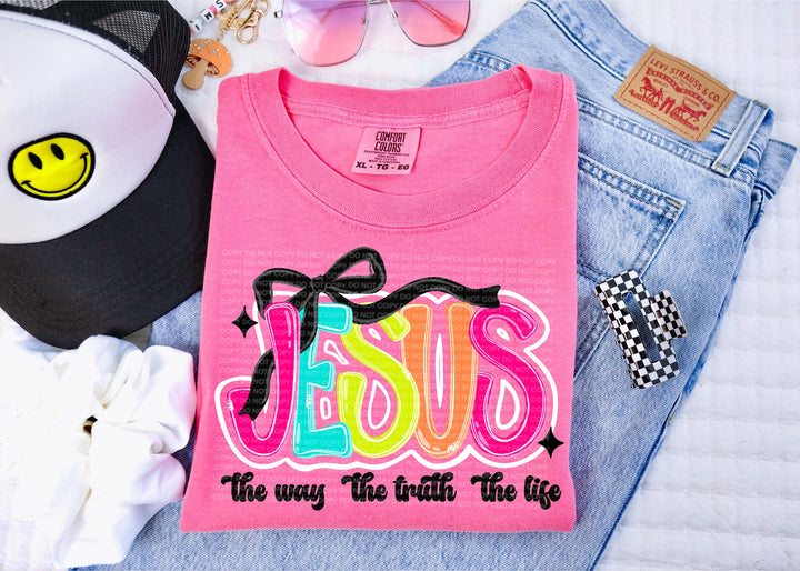 Jesus The Way The Truth The Life DTF Print