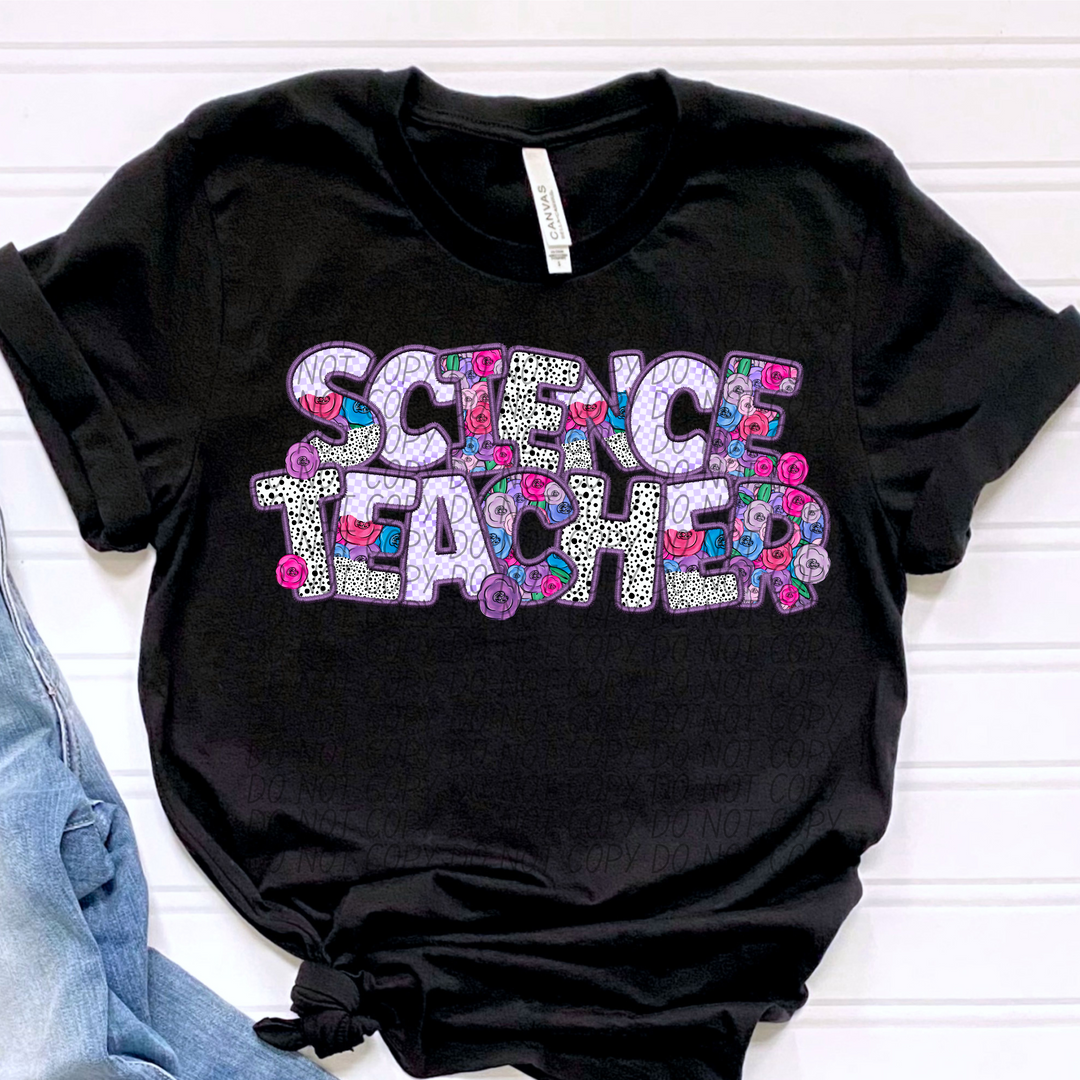 Pretty In Purple School Careers DTF Print