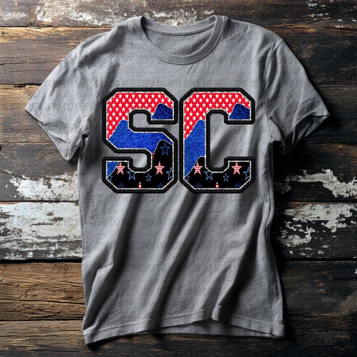 Patriotic States DTF Print